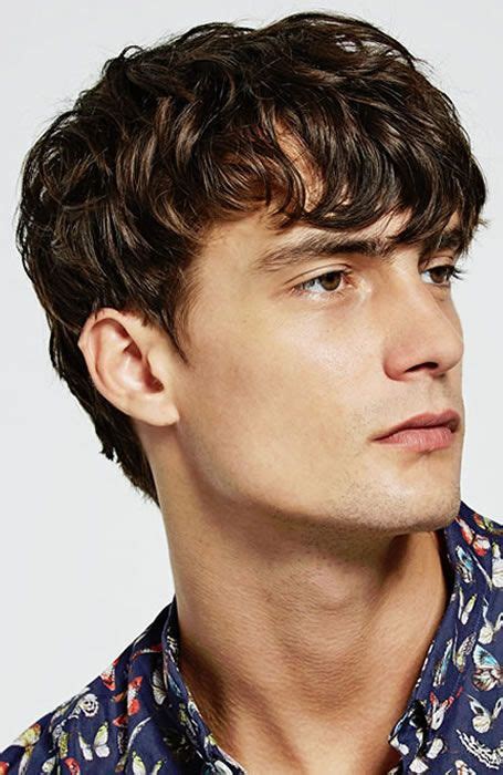 curly hair fringe men|fringe haircut men low maintenance.